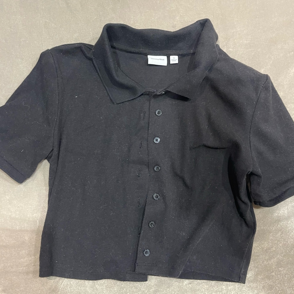 Sunday Best Black Button Down Shirt for Kids